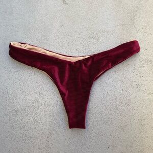 Siempre Golden Velvet bikini bottoms size Small